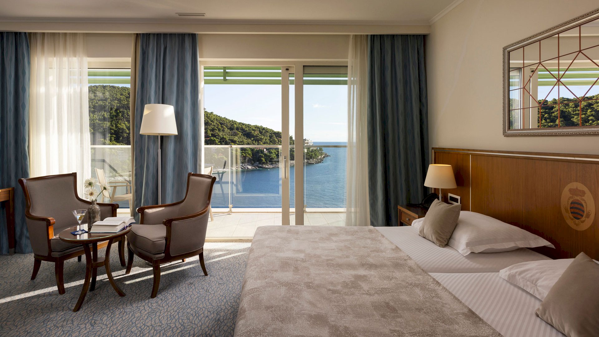 Chambre double avec vue sur la mer